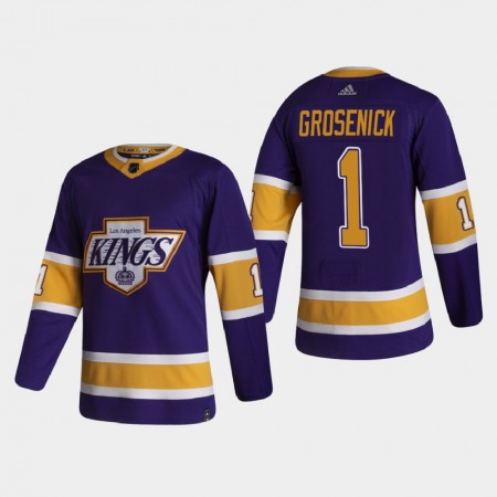 Herren Eishockey Los Angeles Kings Trikot Troy Grosenick 1 2020-21 Reverse Retro Authentic